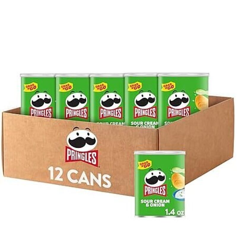Grab a Deal on 12-Pack Pringles Sour Cream & Onion Chips