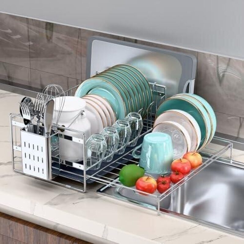 56% OFF Stainless Steel Expandable Dish Rack - Perfect for Smart Living
