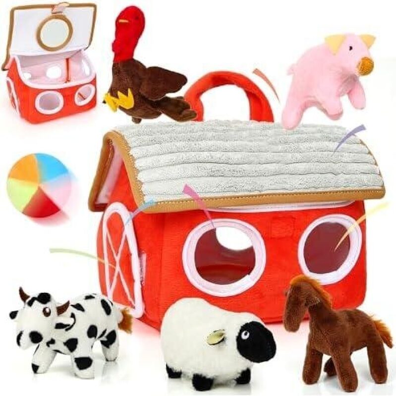 50% OFF: Monsieur Soft Plush Toy Set for 6-12 Months - Perfect for Sensory Play