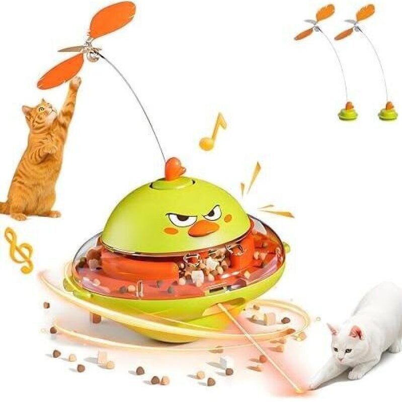 Interactive 4-in-1 Cat Toy - Engage & Entertain Your Cat