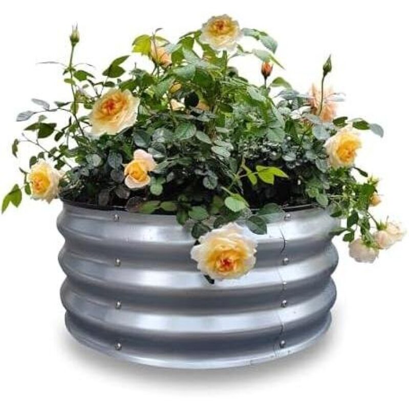 Elevate Your Space with a 50% Off Metal Raised Flower Pot