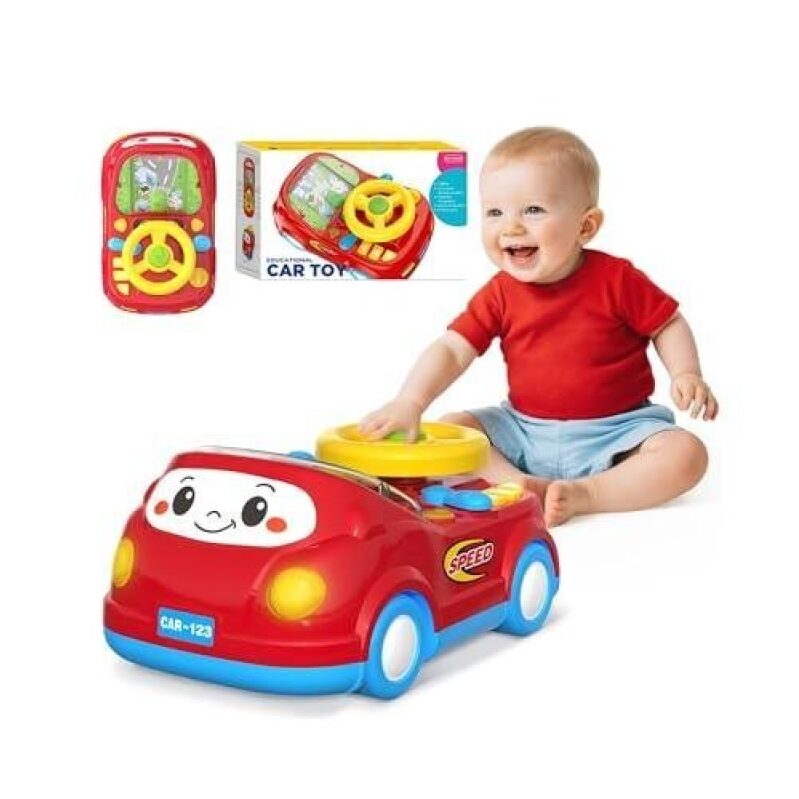 Interactive Music Steering Wheel Baby Car Toy - 50% Discount