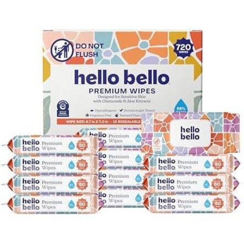Hello Bello Premium Wipes - Sensitive Skin Care