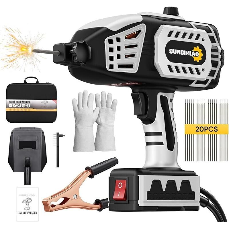 110V Handheld Portable Welding Machine with 20pcs Rods