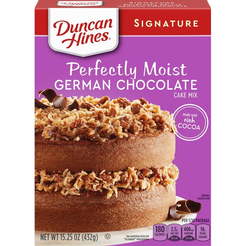 Duncan Hines German Chocolate Cake Mix - Perfectly Moist & Decadent