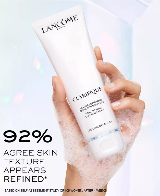 Lancome Clarifique Pore Refining Cleansing Foam: Deep Clean & Brighten Skin
