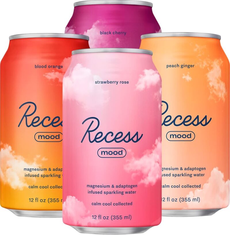 12Pk Recess Mood Magnesium Drink - Calming Beverage