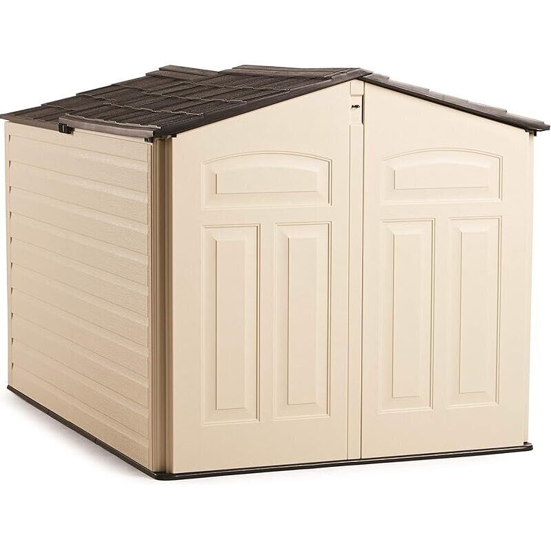 Rubbermaid Slide-Lid Resin Outdoor Storage Shed 5 x 6.5ft - Affordable Backyard Storage Solution