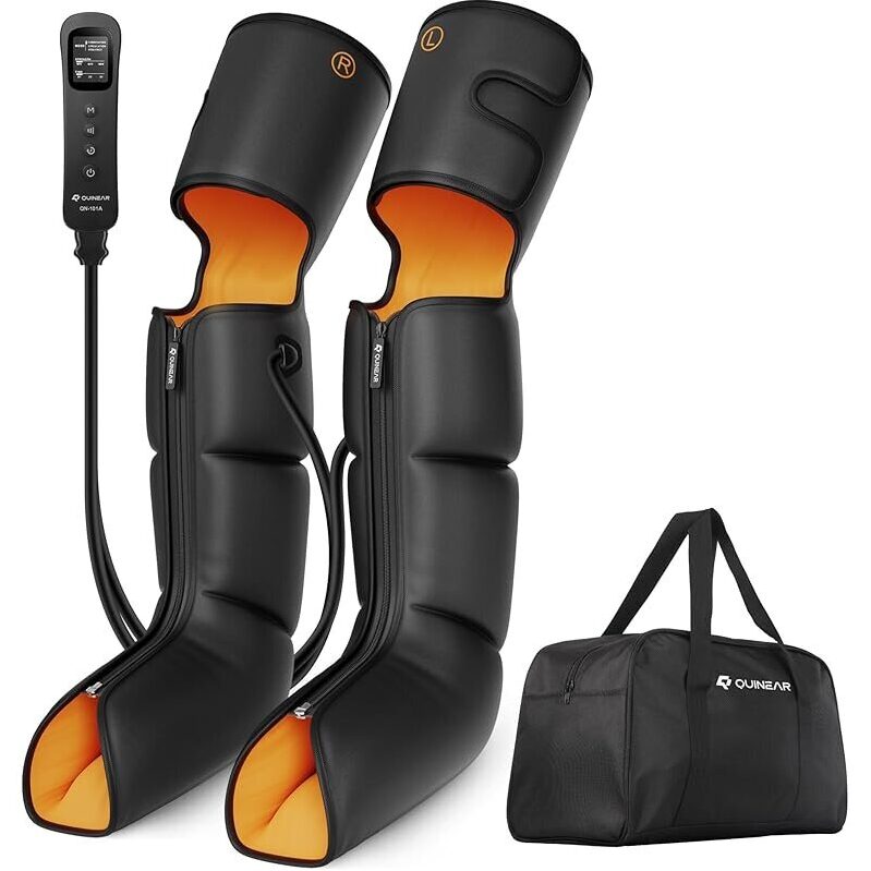 QUINEAR 3-in-1 Leg Massager with Compression: Ideal for Leg Relief