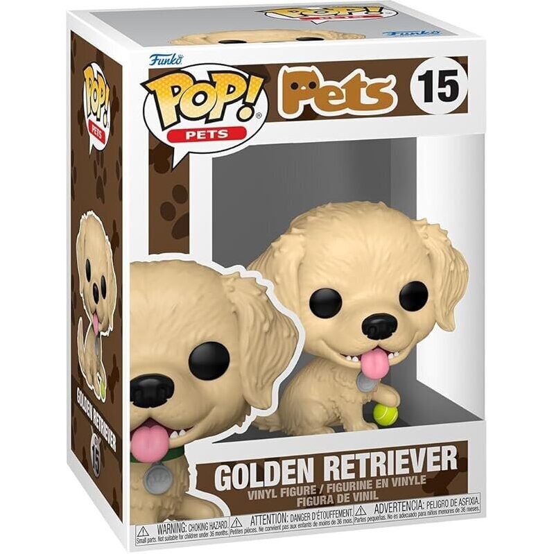 Funko Pop! Pets: Golden Retriever Collectable Vinyl Figure - Ideal Collectible Size