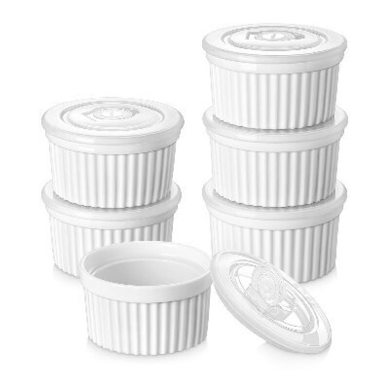 Vancasso Ceramic Ramekins - 8 Ounce, Set of 6