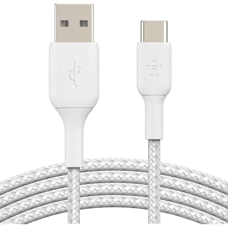 Belkin BoostCharge Braided USB A to USB C Cable - 3.3ft, 15W
