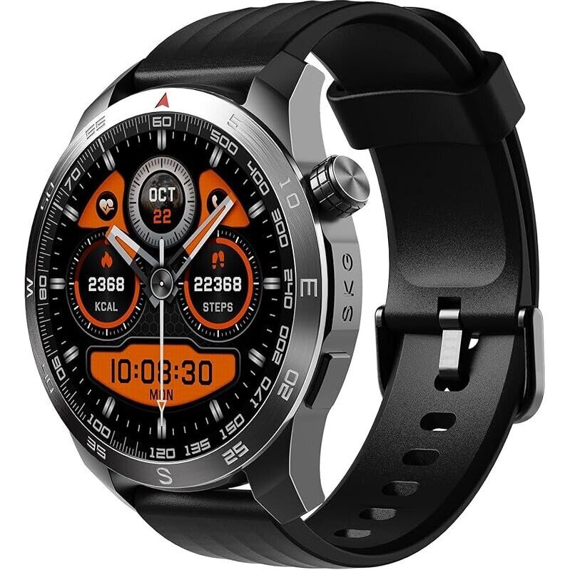 SKG 1.43-inch HR Fitness Tracking GPS HD AMOLED Touch Smartwatch