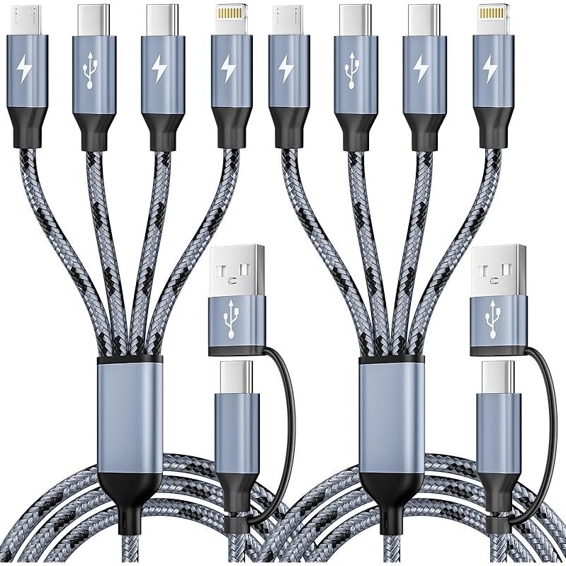 Firsting 4-in-2 Multi Charger Cable 2-Pack