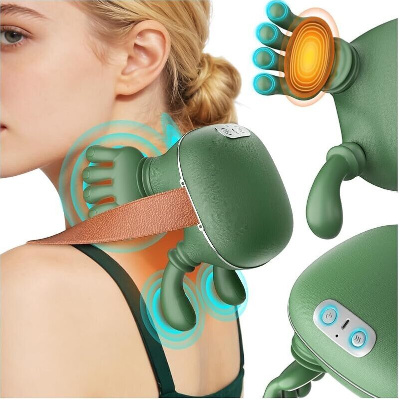 Nooydio Neck and Back Massager with Heat & 4D Kneading
