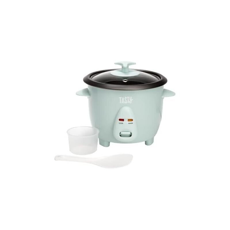 Tasty Mini Rice Cooker with Removable Nonstick Bowl 1.5-Quart
