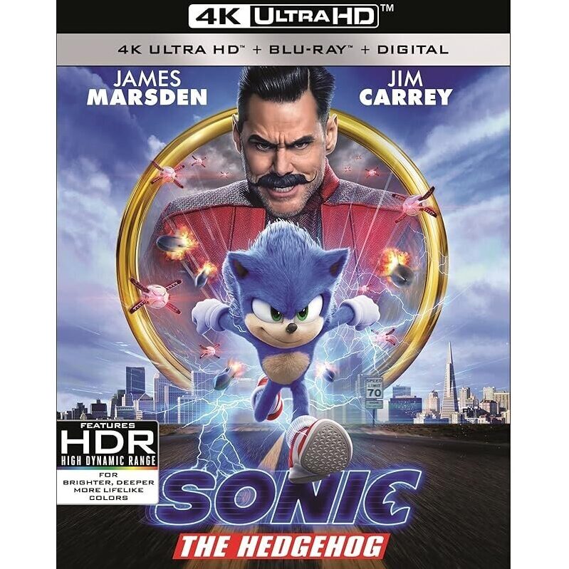 Sonic the Hedgehog 4K UHD + Blu-ray + Digital - Unbeatable Speed, Ultimate Fun