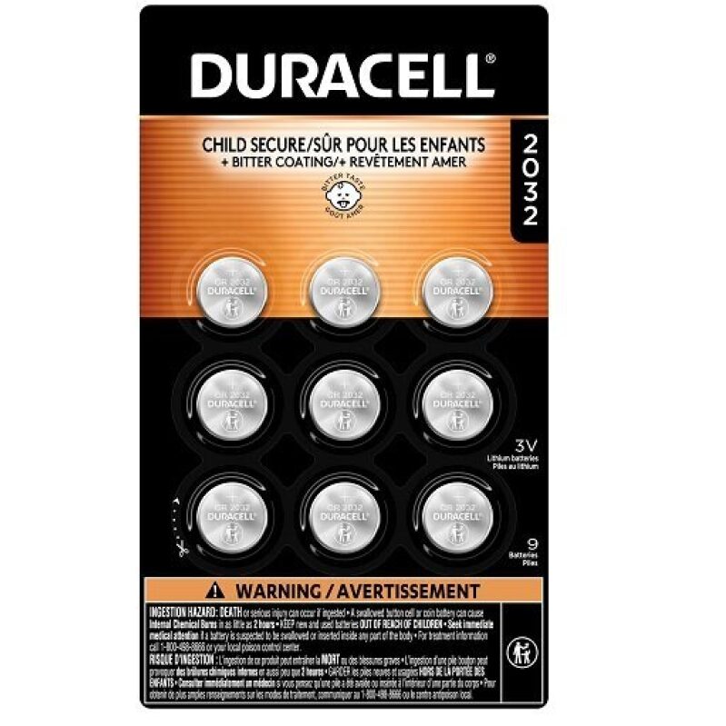 Duracell 2032 Button Cell Batteries, 9-Pack - 13% Off