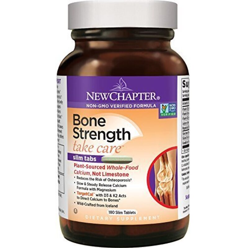 New Chapter Bone Strength Calcium Supplement - Organic Plant-Based Formula