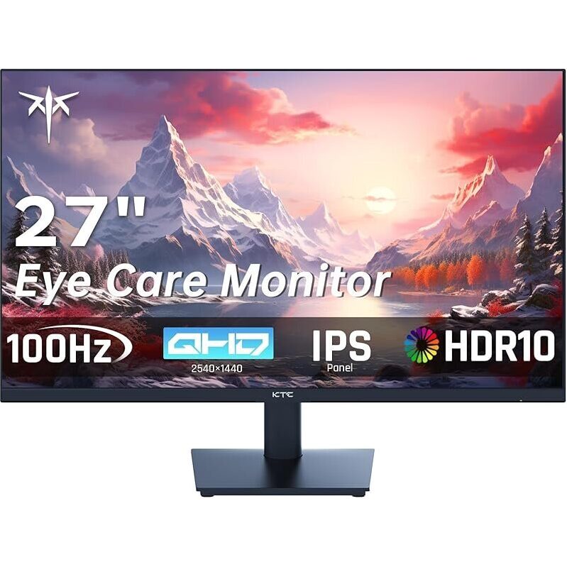 KTC 27 Inch QHD 2K 100Hz IPS Gaming Monitor