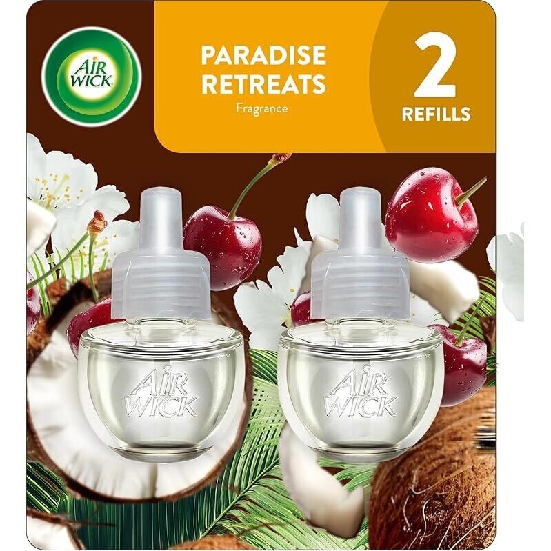 Air Wick Plug in Scented Oil Refill Paradise Retreat - 2 Count