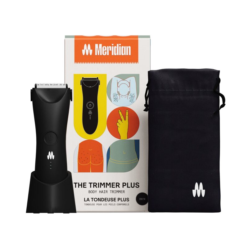 Meridian Trimmer Plus: Unisex Body Hair Painless Trimmer w/ Pouch
