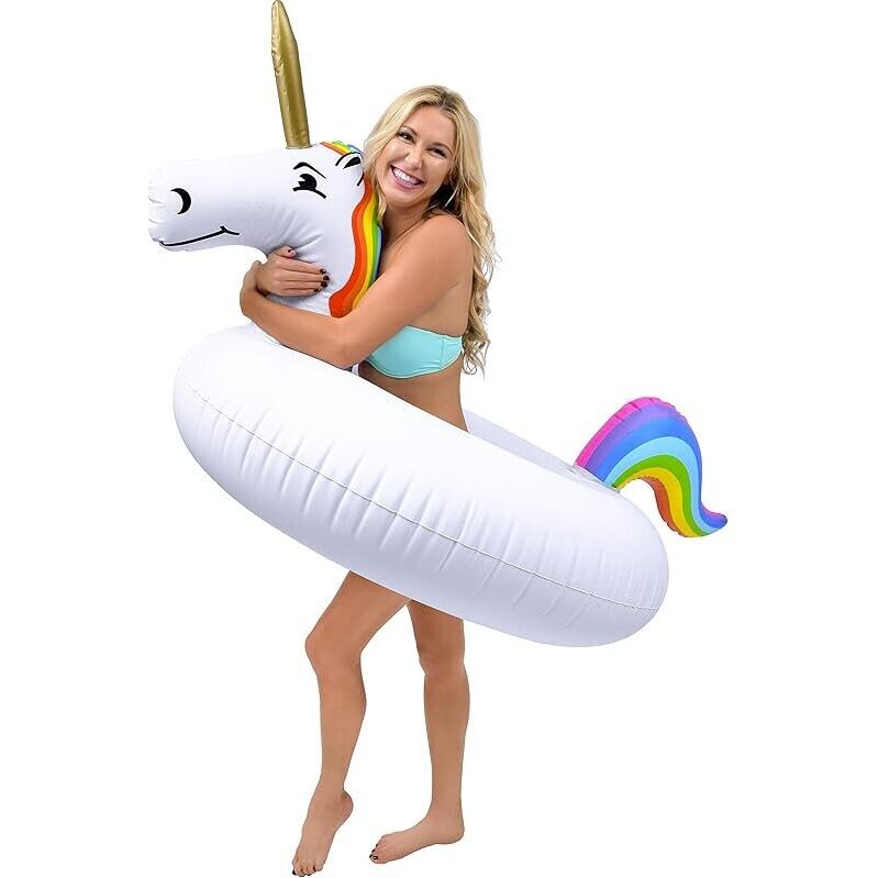 Unicorn Pool Float Party Tube - Fun and Safe Floating Experience