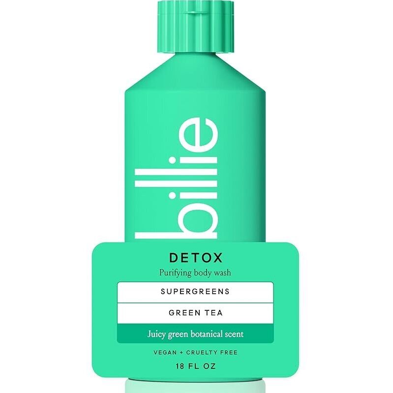 Billie Detox Purifying Body Wash for Women - SLS-Free, Vegan, Cruelty-Free