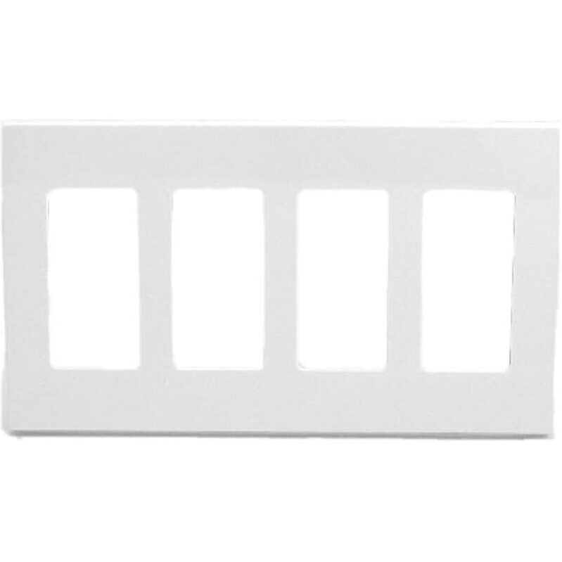 Leviton 4-Gang Decora Plus Wallplate - Snap-On Mount