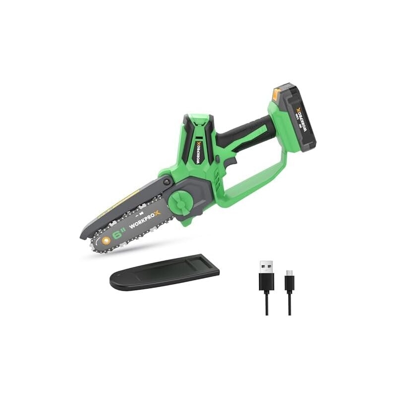 Efficient 6 Inch Mini Electric Chain Saw with Fast Charging