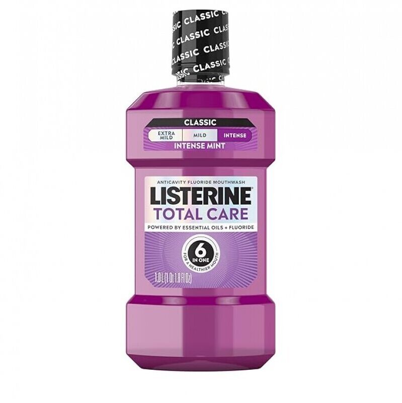 Listerine Total Care Intense Anticavity Fluoride Mouthwash - 1 L