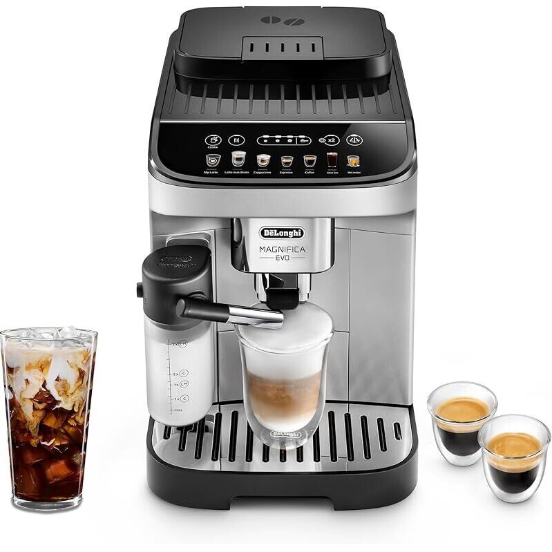 Refurbished DeLonghi Magnifica Evo Espresso Machine with Milk Frother