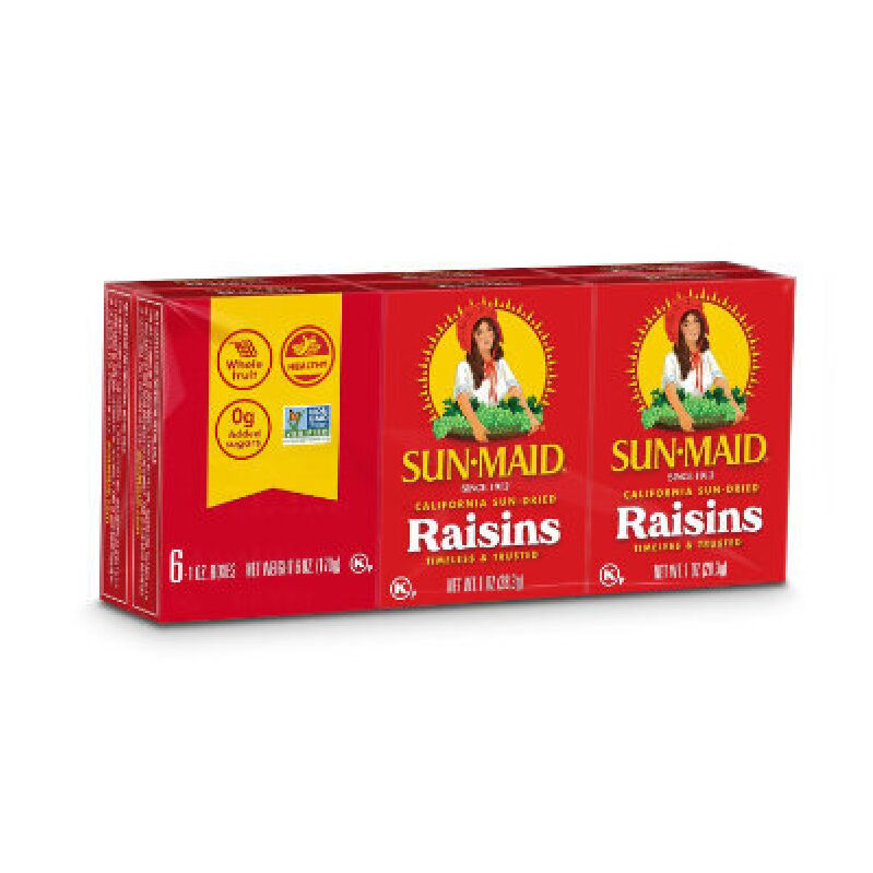 Sun-Maid California Sun-Dried Raisins - 6 Pack