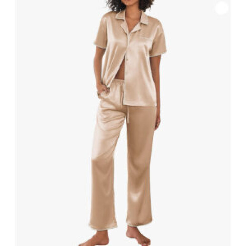 Luxurious Silk Pajama Set for Women by Ekouaer - 2-Piece