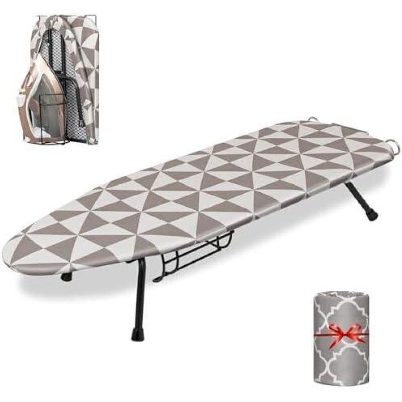 Compact Ironing Board with Iron Holder - 50% Discount