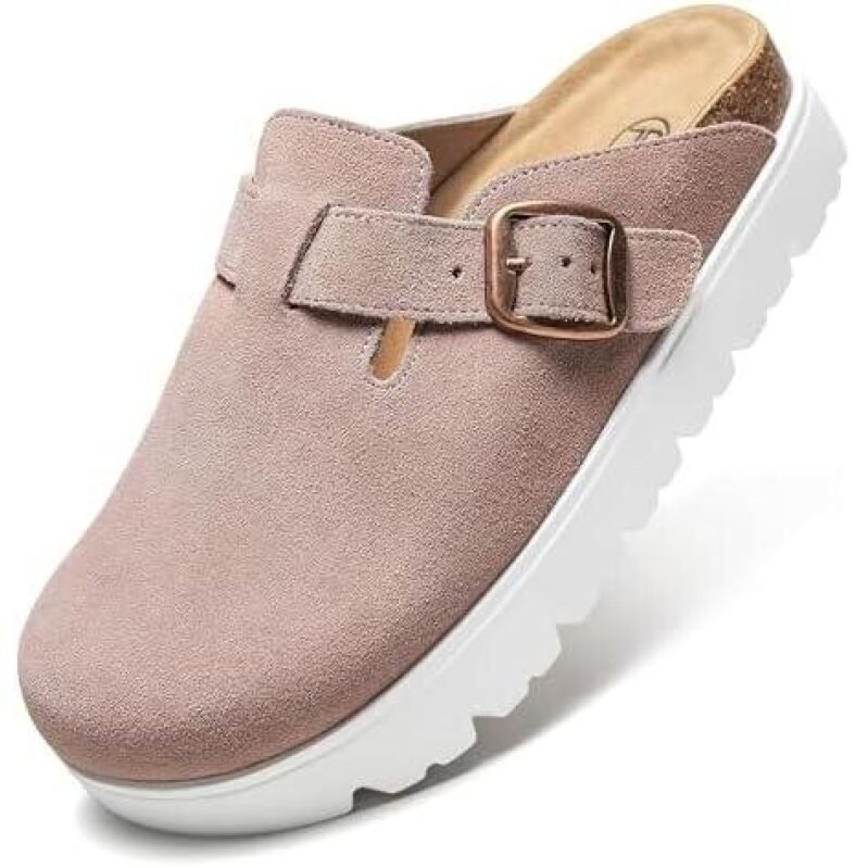 Elevate Comfort with Our Adjustable Suede Mules - 38% Off