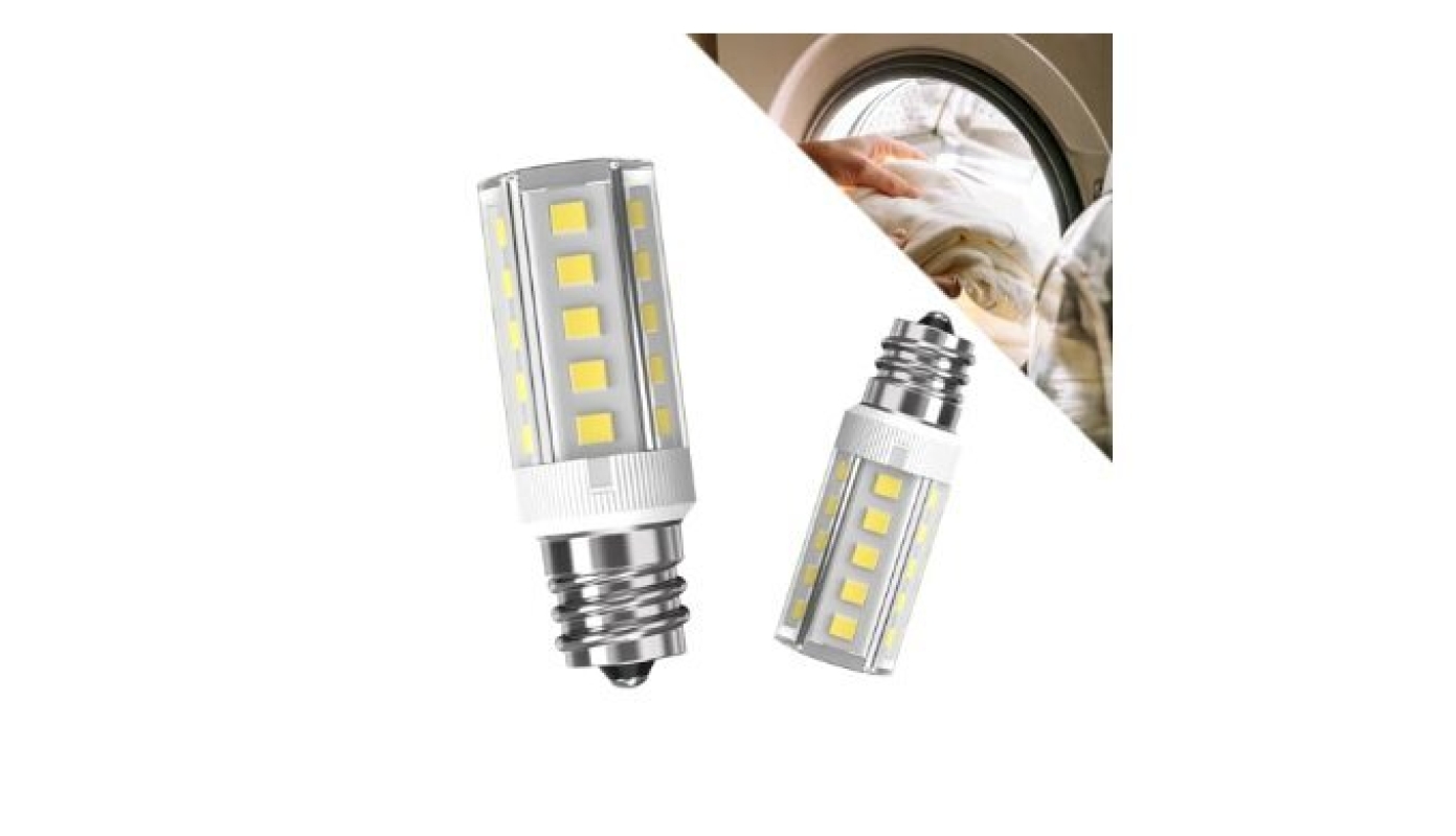 Energy-Efficient E12 LED Dryer Light Bulbs - 2 Pack