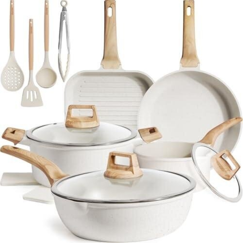 16-Piece Non-Stick Ceramic Cookware Set - 70% Discount