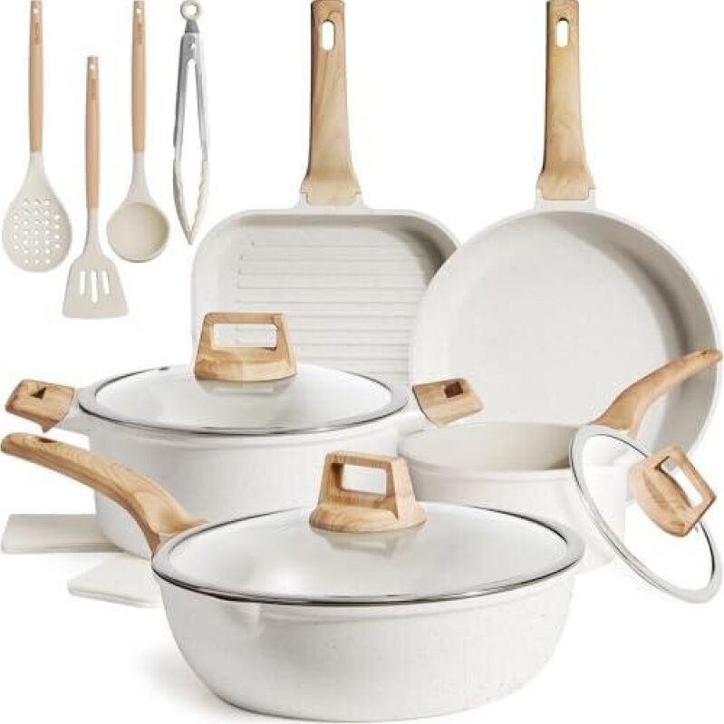16-Piece Non-Stick Ceramic Cookware Set - 70% Discount