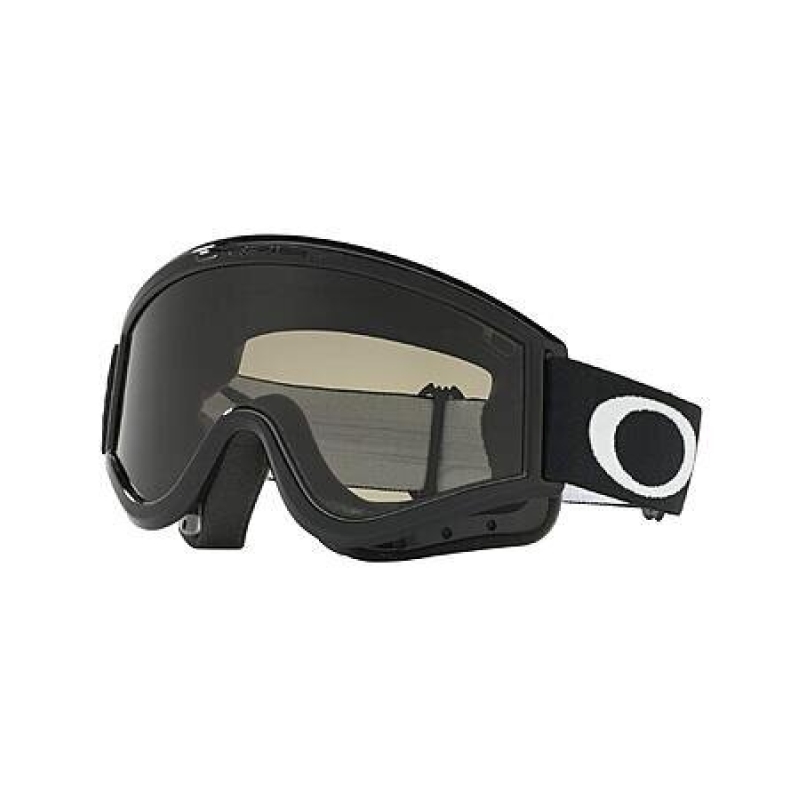 Oakley L-Frame MX Snowboarding Goggles - Jet Black/Dark Grey