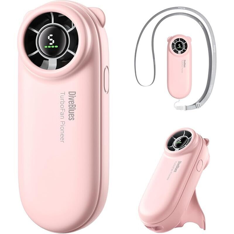 Portable Handheld Turbo Fan with Lanyard - DiveBlues TurboBear