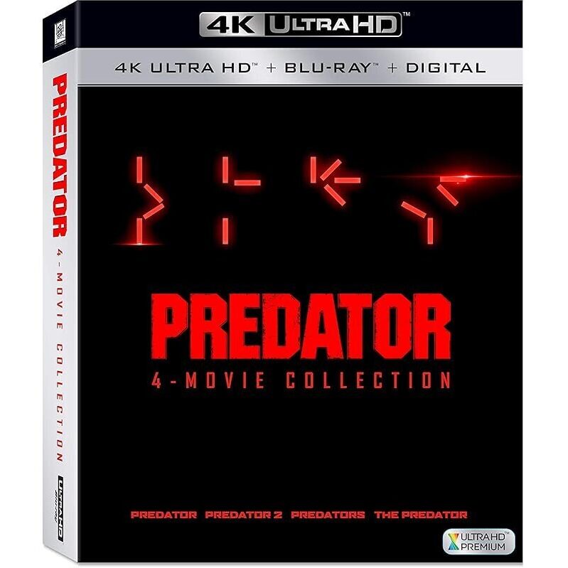 Predator 4-Movie Collection 4K UHD + Blu-ray + Digital - Ultimate Movie Experience