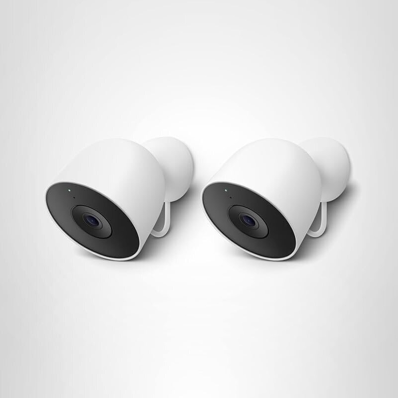 2-Pack Google Nest Cam Outdoor Security Camera (2nd Gen) - Smart, Reliable Home Surveillance