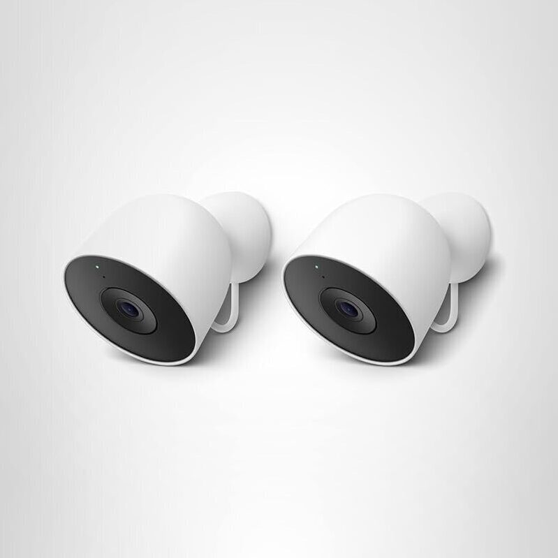2-Pack Google Nest Cam Outdoor Security Camera (2nd Gen) - Smart, Reliable Home Surveillance