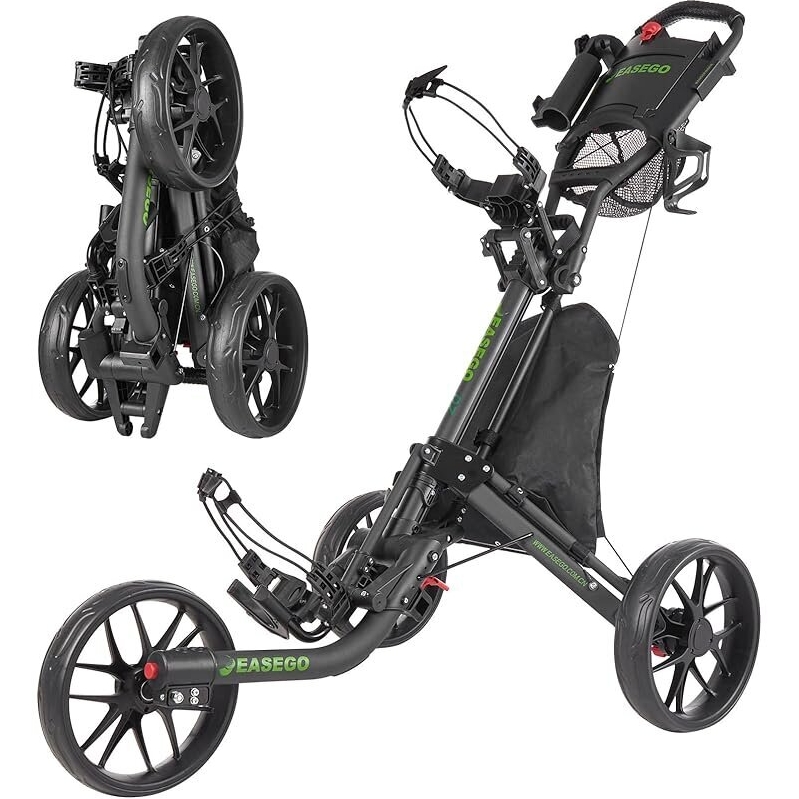 All Terrain Golf Push Cart - 3 Wheel EaseGo Golf Cart
