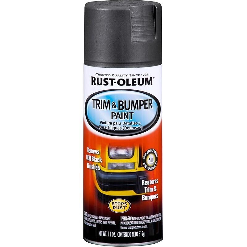 Rust-Oleum Automotive Trim & Bumper Spray Paint for Renewing Metal Trim