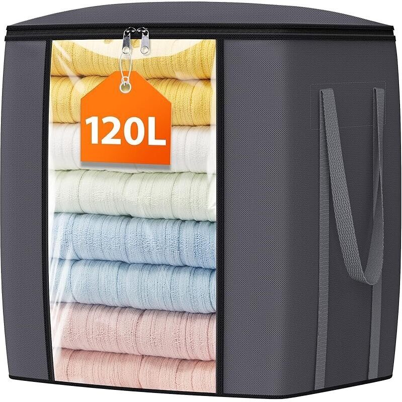 120L Extra Large Clothes Storage Bags - Durable and Breathable