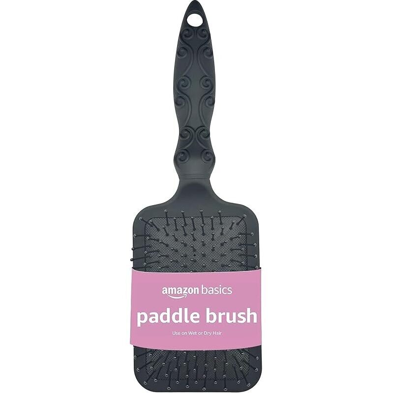 Amazon Basics Paddle Brush for Hair - Gentle Detangling Tool