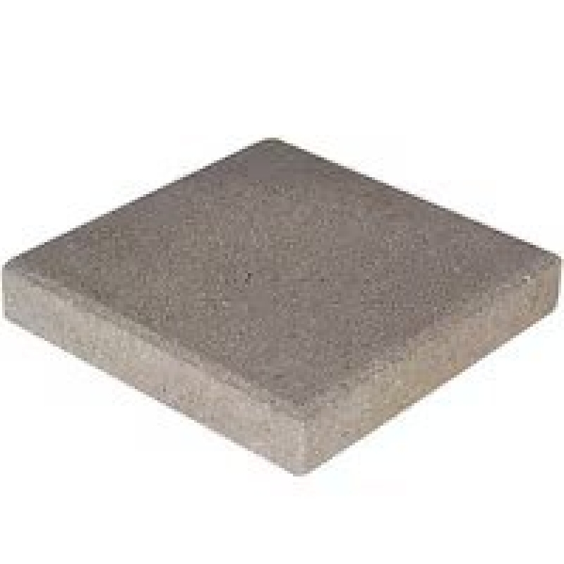 Durable 12x12 Pewter Concrete Step Stone for Outdoor Patios