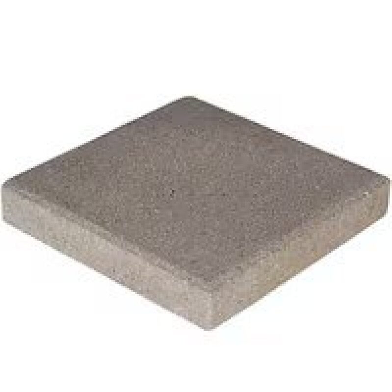Durable 12x12 Pewter Concrete Step Stone for Outdoor Patios